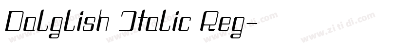 Dalglish Italic Reg字体转换